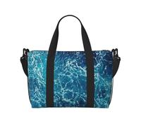 Bolsa de viaje cruzada de mano con temática tropical del océano y playa, bolso de un solo hombro, bolsa de deporte y fitness, bolsa de fin de semana, bolsa de noche, negro, talla única, Negro, One