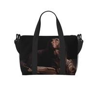 Bolsa de viaje cruzada marrón de Labrador Retriever, 41 x 29 x 15 cm, bolsa de viaje para parte inferior de silla, bolsa de viaje, bolsa de noche, bolsa de mano unisex, Black, Talla única