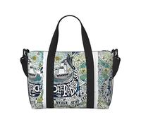 Bolsa de viaje cruzada para adultos con estampado de ballena animal azul profundo, adecuada para viajes, camping, picnics