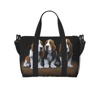 Bolsa de viaje cruzada para adultos con estampado de lindos perros, adecuada para viajes, camping, picnics
