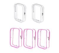 Bolsa de viaje de 5 cubos de equipaje para artículos de tocador, 1 cuarto de galón, bolsas de aseo transparentes para viajes, bolsa de líquido aprobada por la TSA, 3-1-1, artículos esenciales de vuelo