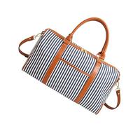Bolsa de viaje de 80 L para mujer, bolsa de fin de semana, bolsa de deporte para gimnasio, bolsa plegable con compartimento para zapatos, bolsa resistente al agua, para mujeres y hombres, a rayas,