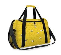 Bolsa de viaje de abeja amarilla para niñas, niños, mujeres, hombres, animales de abeja, fin de semana, bolsa de noche, bolsa de hombro, bolsa de equipaje para viajes, deportes, gimnasio