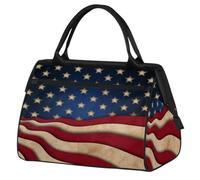 Bolsa de viaje de América para mujeres y hombres, 24 L, 4 de julio, bolsa de fin de semana de Estados Unidos, bolsa deportiva, gimnasio, viajes, durante la noche, color, 24 L, Organizador de bolsas