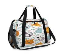 Bolsa de viaje de animales para niñas, niños, mujeres, hombres, animales, tigre, cebra, fin de semana, bolsa de noche, bolsa de hombro, bolsa de equipaje para viajes, deportes, gimnasio