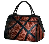 Bolsa de viaje de baloncesto para mujeres y hombres, 24 L, bolsa de fin de semana con estampado de baloncesto, bolsa deportiva para gimnasio, viajes, durante la noche, color, 24 L, Organizador de