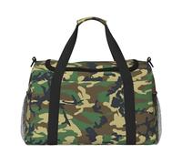 Bolsa de viaje de camuflaje militar verde para fin de semana, bolsa de mano para entrenamiento, deporte, hospital