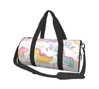 Bolsa de viaje de dinosaurio arcoíris, bolsa de gimnasio para hombres y mujeres, bolsa de deporte para viajes de fin de semana, trabajo, camping