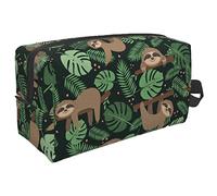 Bolsa de viaje de elefante, bolsa de aseo grande, bolsa de cosméticos, estuche de lápices, organizador multifunción, bolsa de almacenamiento, hojas de perezoso 10