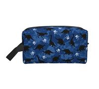 Bolsa de viaje de elefante, bolsa de aseo grande, bolsa de cosméticos, estuche de lápices, organizador multifunción, bolsa de almacenamiento-dinosaurio 3