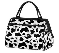 Bolsa de viaje de fútbol vacas para mujeres, hombres, niños y niñas, estampado de vacas, fin de semana, bolsas de 24 L, bolsa de cabina para deportes, gimnasio, yoga, color, 24 L, Organizador de