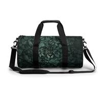 Bolsa de viaje de gimnasio con diseño de ojos de leopardo detrás de velo de vidrio esmerilado, para mujeres y hombres, bolsa de deporte con correa para el hombro