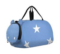 Bolsa de viaje de gran capacidad con compartimento para zapatos, diseño de bandera nacional de los Estados Federados de Micronesia
