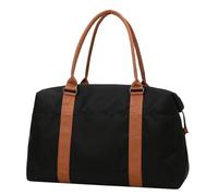 Bolsa de viaje de gran capacidad para hombre, equipaje de mano, bolsas de viaje de fin de semana, bolsas de viaje multifuncionales para yoga, Un solo color, Black large