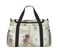 Bolsa de viaje de la Torre Eiffel, grande, plegable, impermeable, para la noche, playa, natación, piscina, deportes, gimnasio