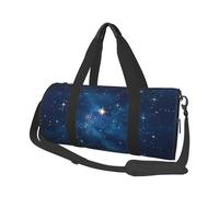 Bolsa de viaje de lona con cielo estrellado, gran capacidad, se puede llevar al hombro