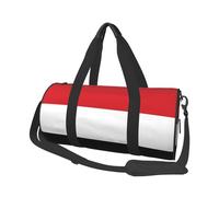 Bolsa de viaje de lona con la bandera de Yemen, gran capacidad, se puede llevar en el hombro