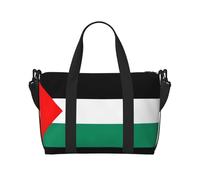 Bolsa de viaje de mano con estampado de bandera de Palestina, con cremallera, para fin de semana, para mujeres y hombres