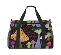 Bolsa de viaje de mano con forma de hongos, bolsa ecológica grande aislada, perfecta para camping, comestibles, deportes, gimnasio y aventuras al aire libre