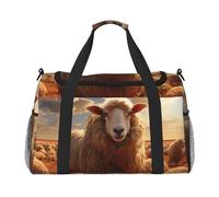 Bolsa de viaje de mano de oveja australiana. Diseño moderno, gran capacidad de almacenamiento, adecuada para viajes de negocios y viajes cortos.