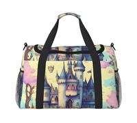 Bolsa de viaje de mano Fairytale Castle. Diseño moderno, gran capacidad de almacenamiento, adecuada para viajes de negocios y viajes cortos.