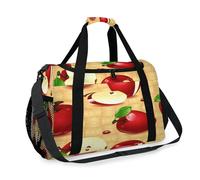 Bolsa de viaje de manzanas para niñas, niños, mujeres y hombres, diseño de manzanas, frutas, fin de semana, bolsa de noche, bolsa de hombro, bolsa de equipaje para viajes, deportes, gimnasio