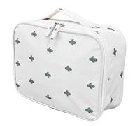 Bolsa de viaje de maquillaje, diseño de moda, bolsa de aseo, esquina, multifunción, para camping, viajes, oficina, 112 cm, A-Stil (weißer Kaktus) -dicked, Estilo A (cactus blanco) -dicked