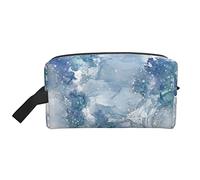Bolsa de viaje de mariposa, bolsa de aseo grande, bolsa de cosméticos, estuche de lápices, organizador multifunción, bolsa de almacenamiento, mármol 1