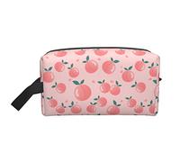 Bolsa de viaje de mariposa, bolsa de aseo grande, bolsa de cosméticos, estuche de lápices, organizador multifunción, bolsa de almacenamiento, melocotón 9