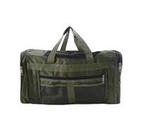 Bolsa de viaje de nailon para mujer y hombre, bolsa de equipaje de mano para hombre, gran capacidad, fin de semana, gimnasio, deporte para gimnasio, Un solo color, Deep Green