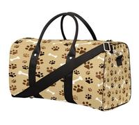 Bolsa de viaje de pata de perro para mujeres, hombres, niñas, niños, lindas bolsas de fin de semana con estampado de patas, 22.7 L, bolsa de equipaje de cabina para deportes, gimnasio, yoga, color,