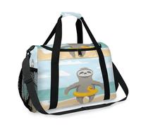 Bolsa de viaje de perezoso feliz de verano para niñas, niños, mujeres y hombres, lindo perezoso fin de semana, bolsa de noche, bolsa de hombro para viajes, deportes, gimnasio