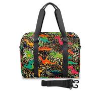 Bolsa de viaje de piel de leopardo para mujeres y hombres, diseño de leopardo divertido para fin de semana, bolsa de noche de 32 L, bolsa de cabina grande para deportes, gimnasio, yoga, color, (32 L)