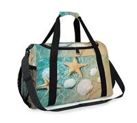 Bolsa de viaje de playa con estrellas de mar para niñas, niños, mujeres y hombres, verano, playa, fin de semana, bolsa de hombro, bolsa de equipaje para viajes, deportes, gimnasio