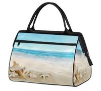 Bolsa de viaje de playa tropical para mujeres y hombres, 24 L, bolsa de fin de semana de playa, bolsa deportiva, gimnasio, viajes, durante la noche, color, 24 L, Organizador de bolsas