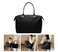 Bolsa de viaje de tela Oxford para deportes, gimnasio, bolsa de viaje, gran capacidad, para deportes al aire libre, viajes, pequeña bolsa de gimnasio, Color negro., L