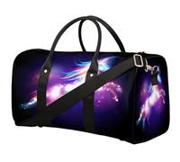 Bolsa de viaje de unicornio mágico para mujeres, hombres, niños, niñas, niños, galaxia, unicornio, 22.7 L, bolsa de fin de semana, bolsa de hombro, bolsa de equipaje para deportes, gimnasio, viajes,
