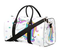 Bolsa de viaje de unicornio mágico para mujeres, hombres, niños, niñas, niños, unicornios, 22.7 L, bolsa de fin de semana, bolsa de hombro, bolsa de equipaje para deportes, gimnasio, viajes, color,