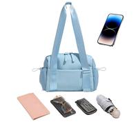 Bolsa de viaje de viaje, bolsa de gimnasio, mochila de hombro separada, bolsa de fin de semana, organizador de ducha, bolsa de almacenamiento deportiva para ejercicio, baile, deportes, viajes, Blue