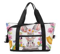 Bolsa de viaje de viaje con corazones de vacas de las tierras altas, bolsa expansible para fin de semana, bolsa de noche, impermeable, para deporte, gimnasio, hospital, Multicolor 10, Talla única