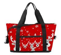 Bolsa de viaje de viaje con corazones de vacas de las tierras altas, bolsa expansible para fin de semana, bolsa de noche, impermeable, para deporte, gimnasio, hospital, Multicolor 17, Talla única