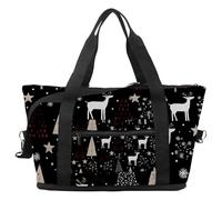 Bolsa de viaje de viaje con corazones de vacas de las tierras altas, bolsa expansible para fin de semana, bolsa de noche, impermeable, para deporte, gimnasio, hospital, Multicolor 15, Talla única