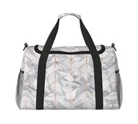 Bolsa de viaje de viaje con diseño de mármol dorado rosa, bolsa de fin de semana, bolsa de mano para entrenamiento, deporte, hospital