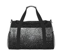 Bolsa de viaje de viaje con purpurina plateada brillante para fin de semana, fin de semana, durante la noche, para entrenamiento, deporte, hospital