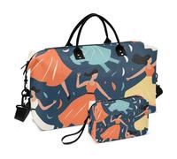Bolsa de viaje de viaje Dancing Girl1, bolsa de gimnasio con bolsa de almacenamiento, bolsa de fin de semana, bolsa de noche para hombres y mujeres, viajes, deportes, yoga, multicolor, Talla única