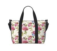 Bolsa de viaje de viaje para fin de semana, bolsa de mano para mujeres y hombres, ramo de flores de claveles, bolsa de equipaje, bolsa de equipaje para artículos personales, bolsa de viaje