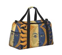 Bolsa de viaje de viaje para fin de semana, para gimnasio, para mujeres y hombres, equipaje de mano bajo el asiento, sol, luna y estrellas