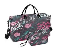 Bolsa de viaje de viaje para gimnasio, bolsa grande de transporte para aeropuerto con bolsa de aseo para entrenamiento, impermeable, abstracto, moderno, colmena hexagonal, Multi, 1 size, Moderno /