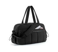 Bolsa de viaje de viaje para mujer, bolsa de gimnasio con bolsillo húmedo, bolsa de mano impermeable para equipaje de mano para cabina de aeropuerto, Black, Talla única