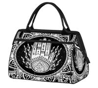 Bolsa de viaje de viaje para mujeres, hombres, niños y niñas, bolsa de fin de semana de 24 L, bolsa de deporte, gimnasio, viajes, bolsa de fin de semana, diseño étnico de mandala, color, XXL,